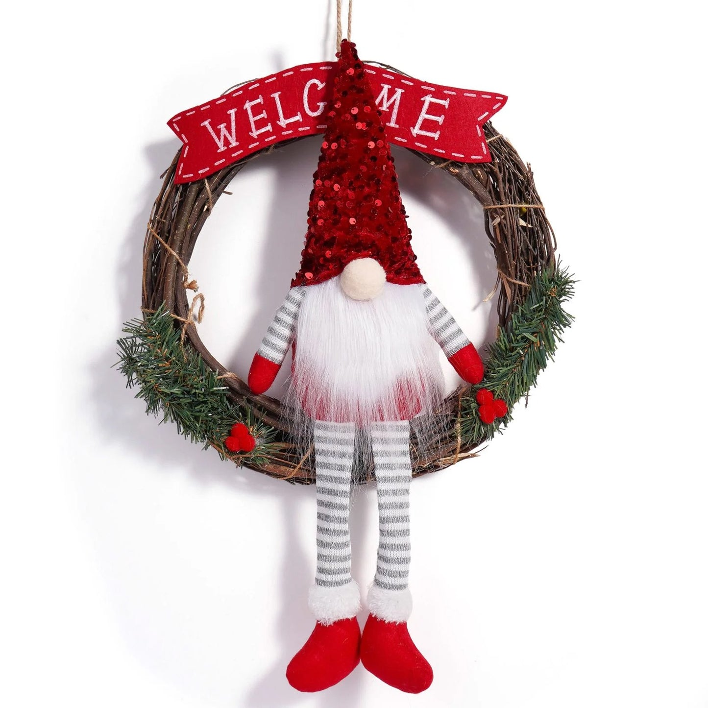 CORONA NAVIDEÑA GNOMO