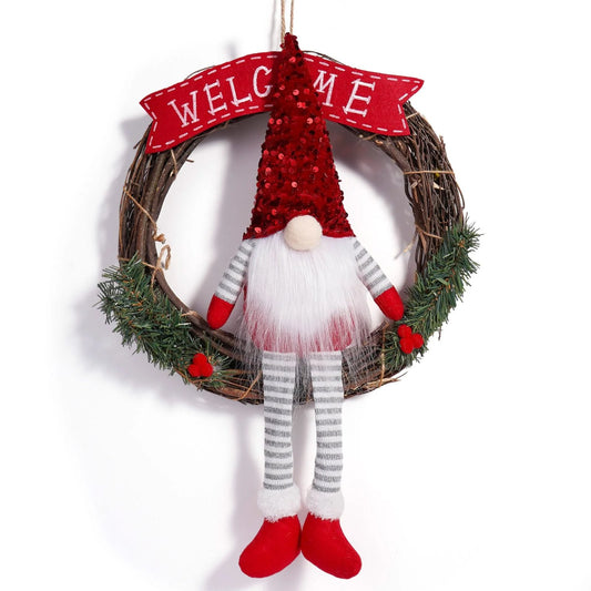 CORONA NAVIDEÑA GNOMO