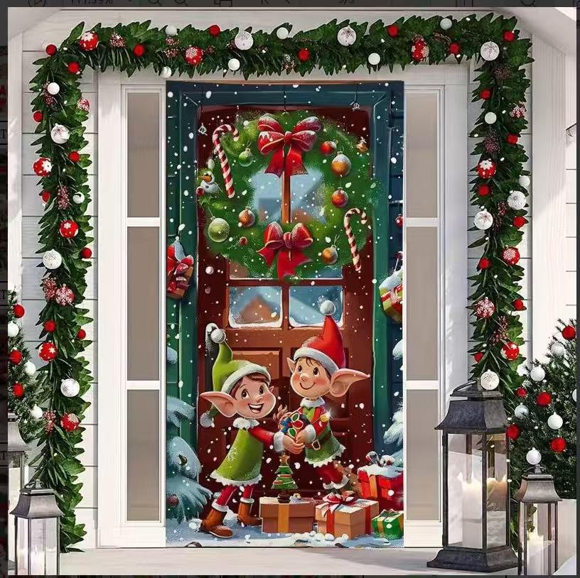 FORRO DE PUERTA NAVIDEÑO