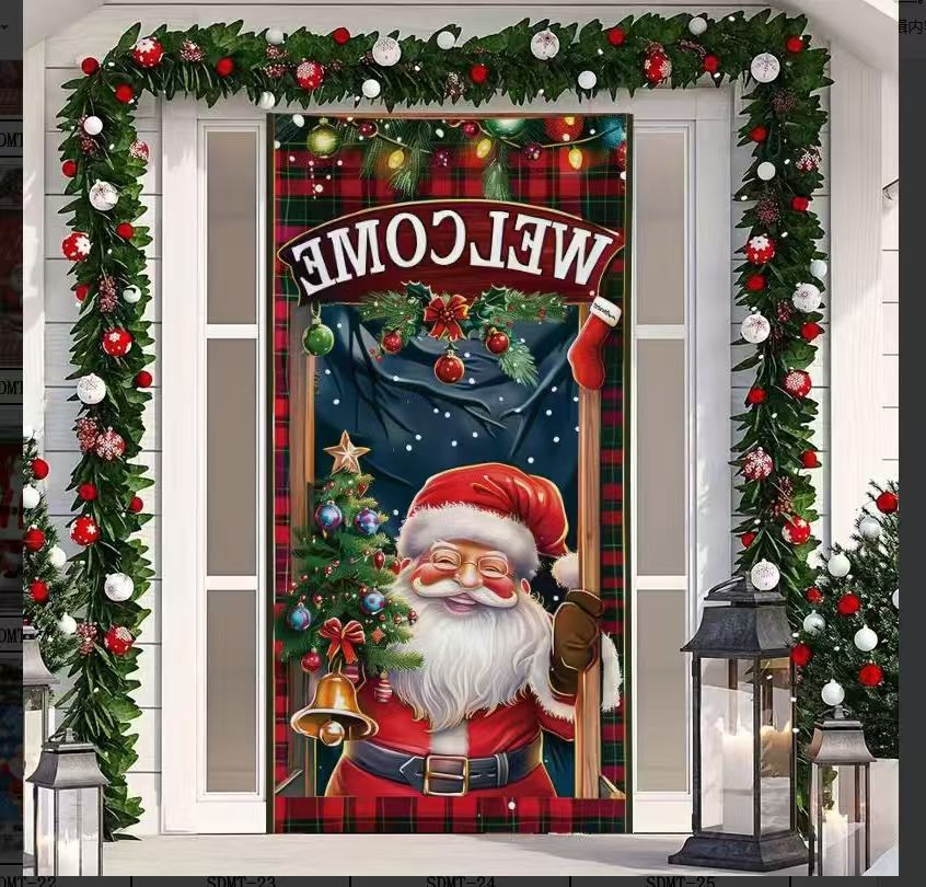 FORRO DE PUERTA NAVIDEÑO