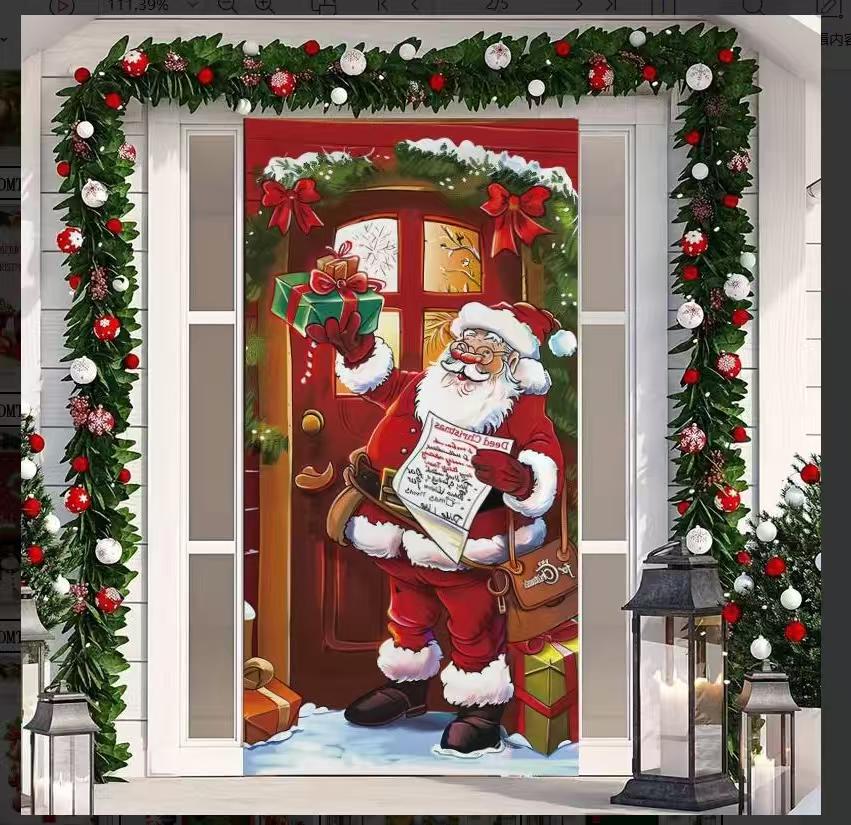 FORRO DE PUERTA NAVIDEÑO