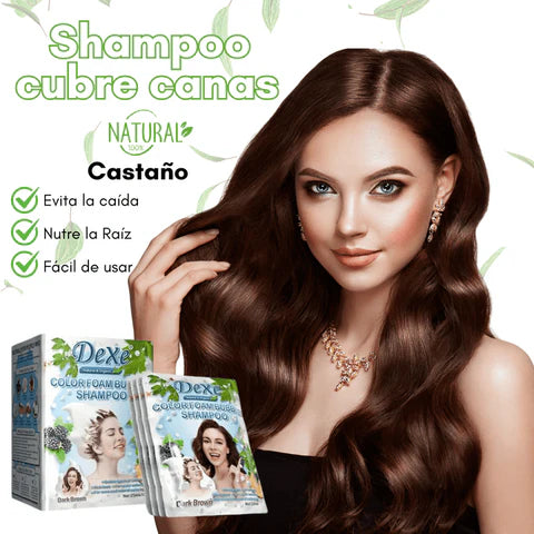 SHAMPOO CUBRE CANAS CASTAÑO CLARO