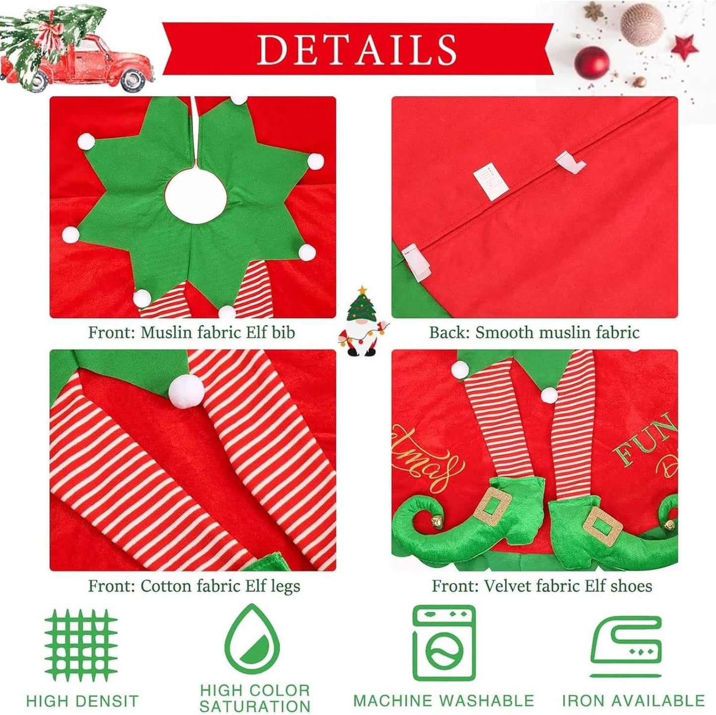 FALDA DE ARBOL ESTILO ELFO