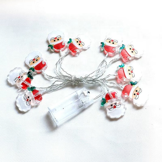 GUIRNALDAS NAVIDEÑAS SANTA LUZ LED- 1MT