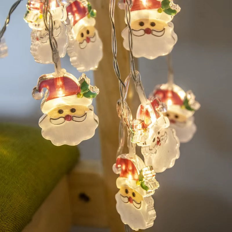 GUIRNALDAS NAVIDEÑAS SANTA LUZ LED- 1MT