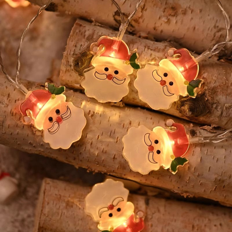 GUIRNALDAS NAVIDEÑAS SANTA LUZ LED- 1MT