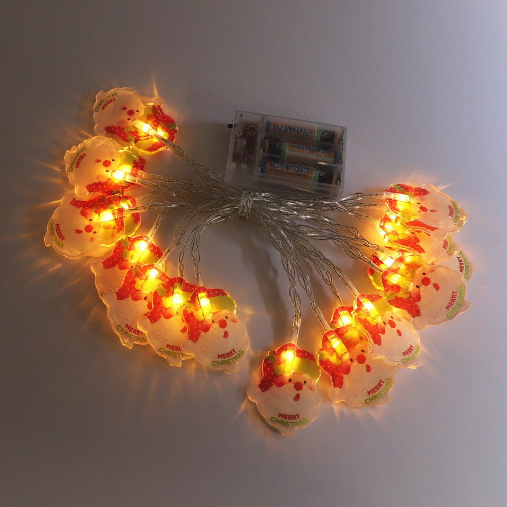 GUIRNALDAS NAVIDEÑAS SANTA LUZ LED- 1MT