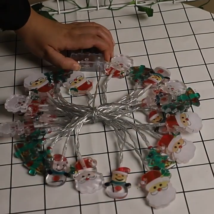 GUIRNALDAS NAVIDEÑAS SANTA LUZ LED- 1MT